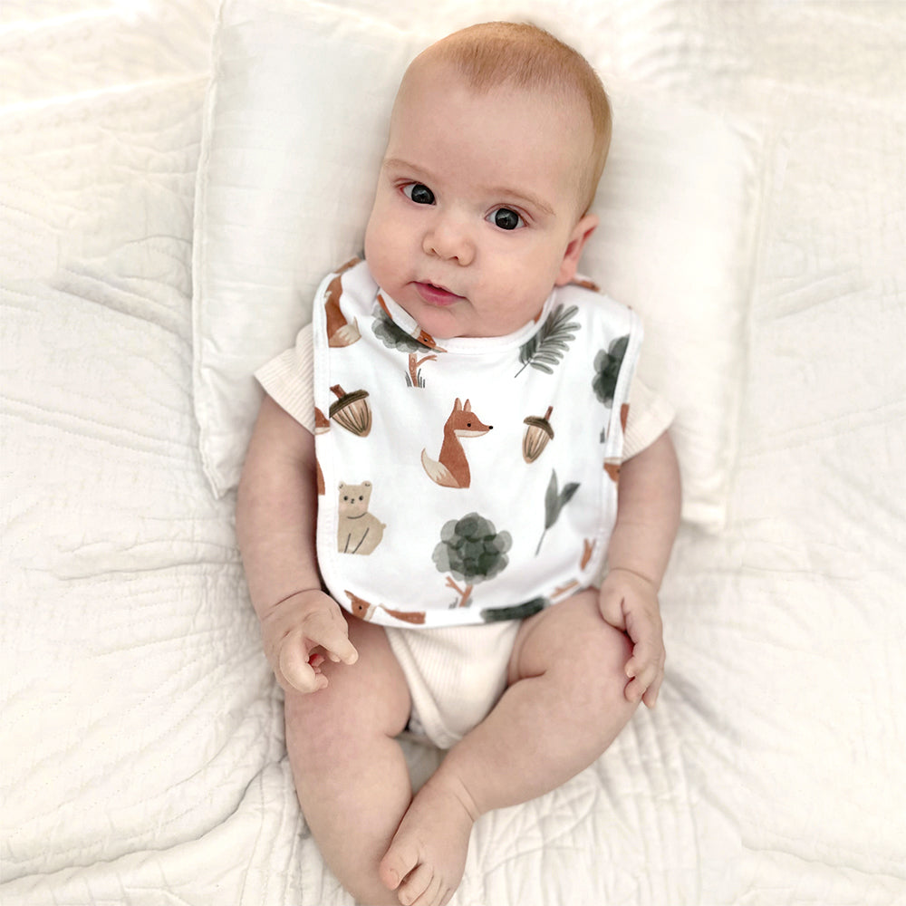 2pk Baby Bibs - Forest Retreat