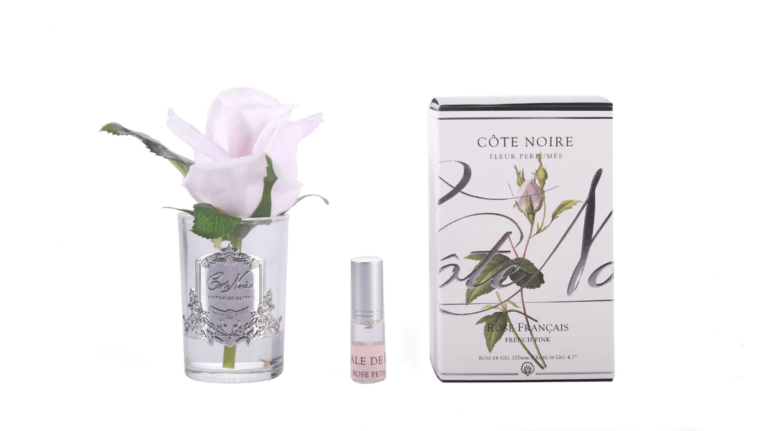 PERFUMED NATURAL TOUCH ROSE BUD - CLEAR- FRENCH PINK