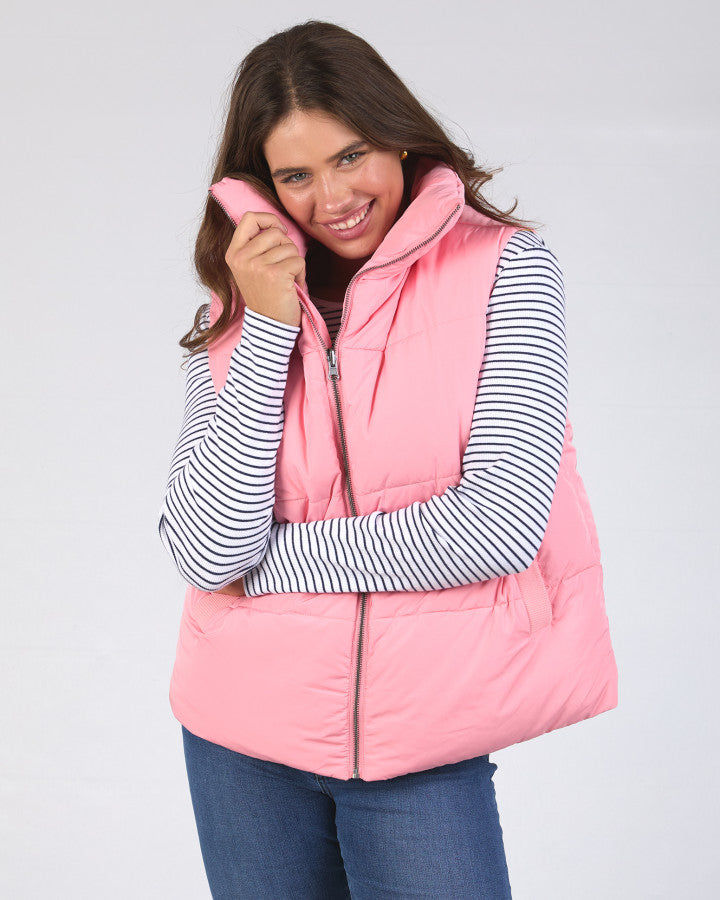 KIT PUFFER VEST- PINK