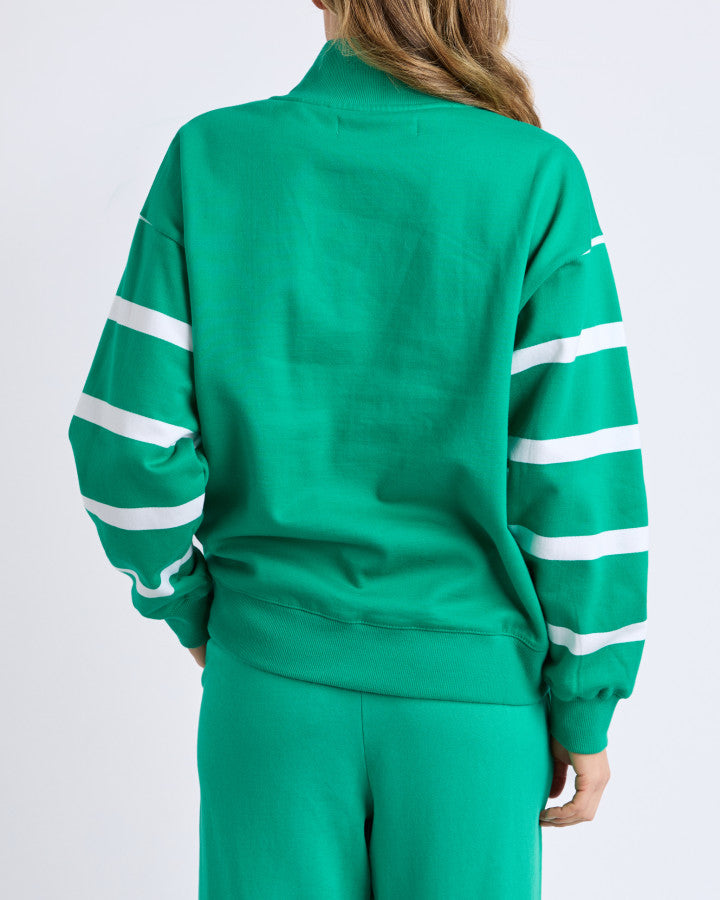 LANE ZIP CREW - Turq