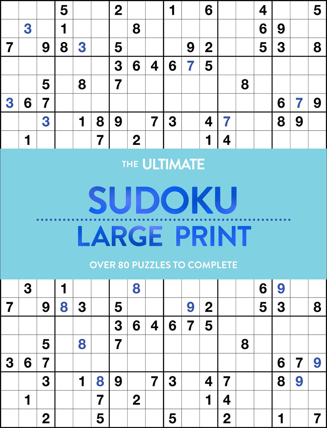 Large Print Puzzle Book - Sudoku - Aqua × 2