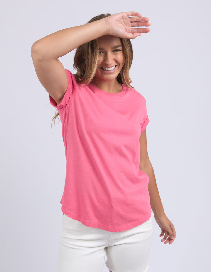 Manly Tee Hot Pink
