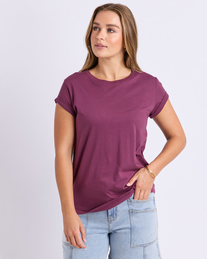 Manly Vee Tee - Plum