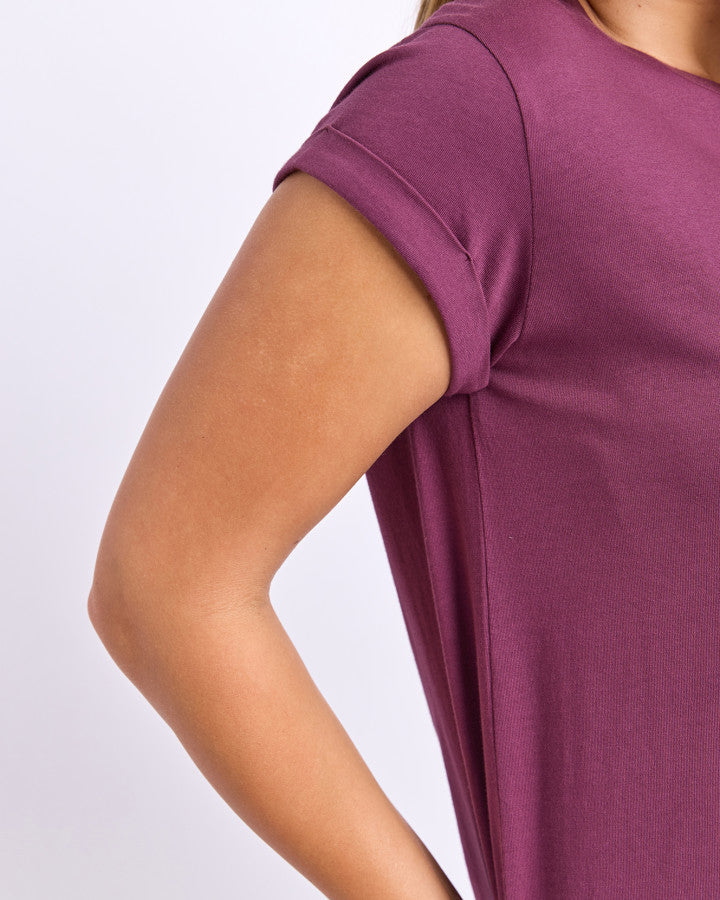Manly Vee Tee - Plum
