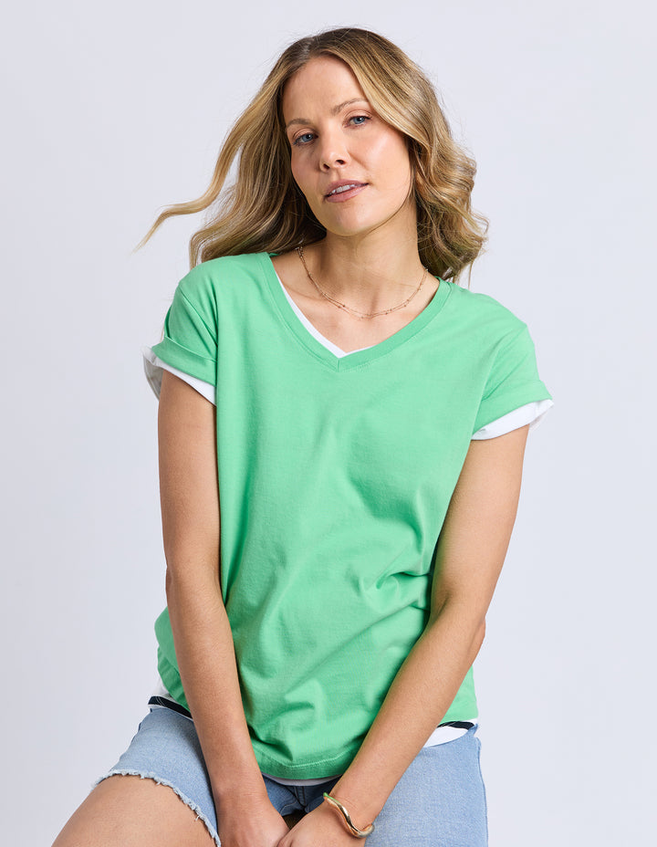 Manly Vee Tee Irish Green