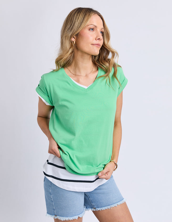 Manly Vee Tee Irish Green