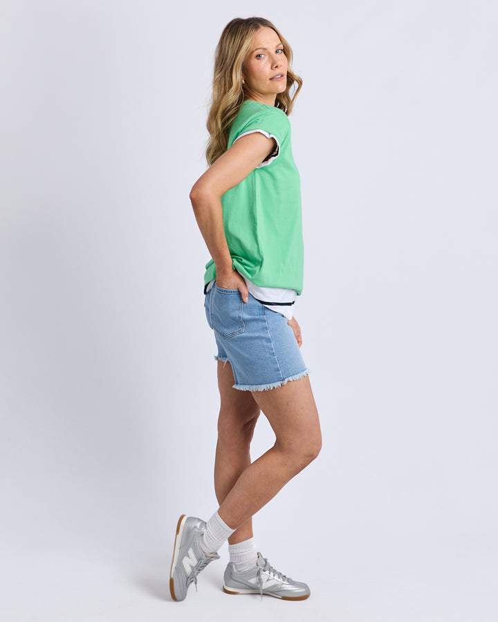 Manly Vee Tee Irish Green