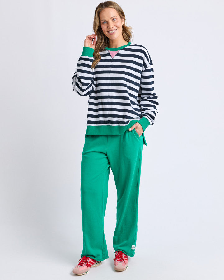 Maps Crew - Navy and White Stripe
