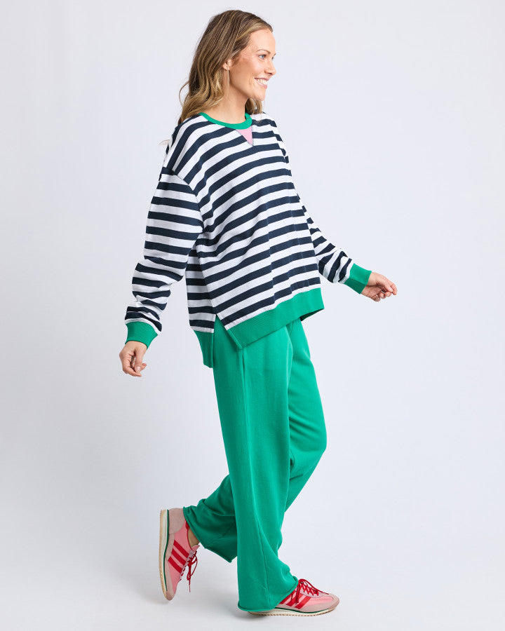Maps Crew - Navy and White Stripe