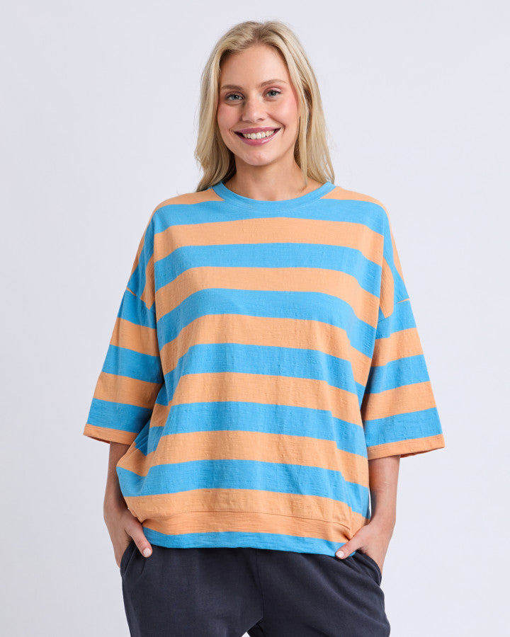Mazie Block Sweat Blue