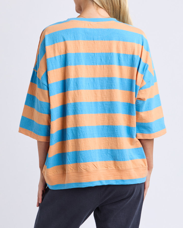 Mazie Block Sweat Blue