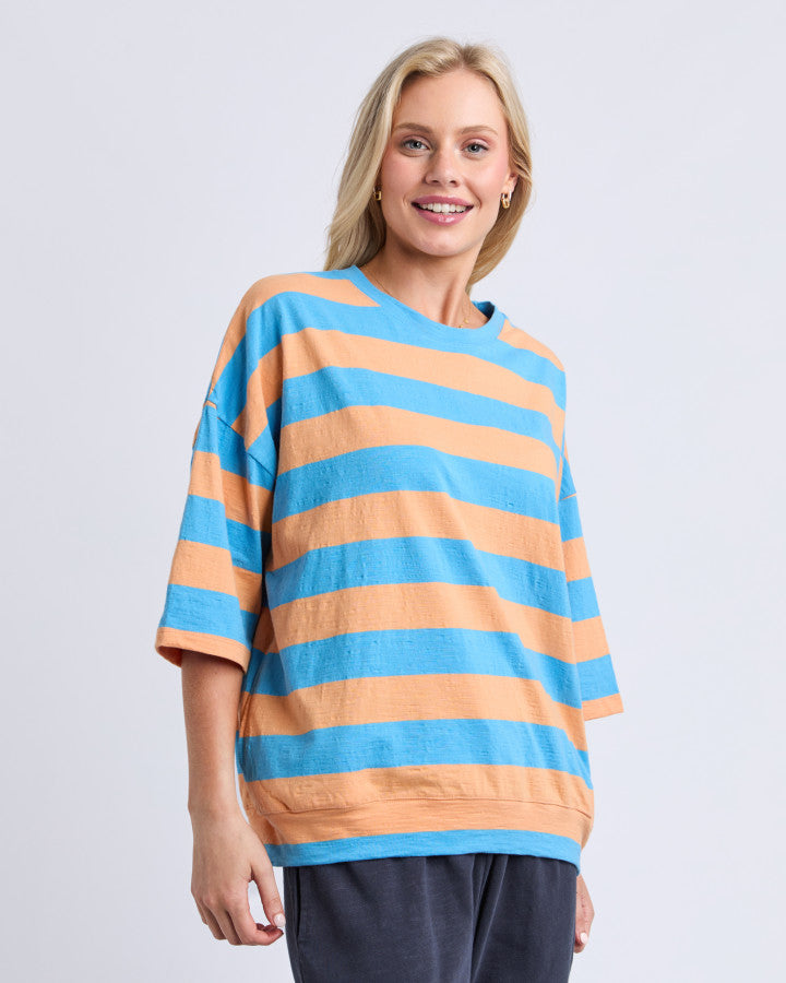 Mazie Block Sweat Blue