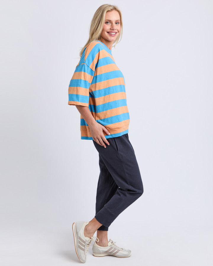 Mazie Block Sweat Blue