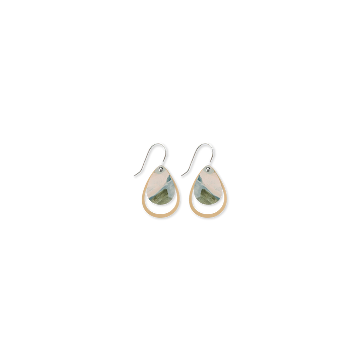 KIASMIN 2 AURA LAYERED ICONIC OUTLINE DROP EARRINGS