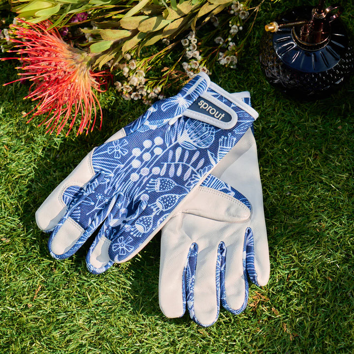 Sprout Goatskin Gloves - Prints