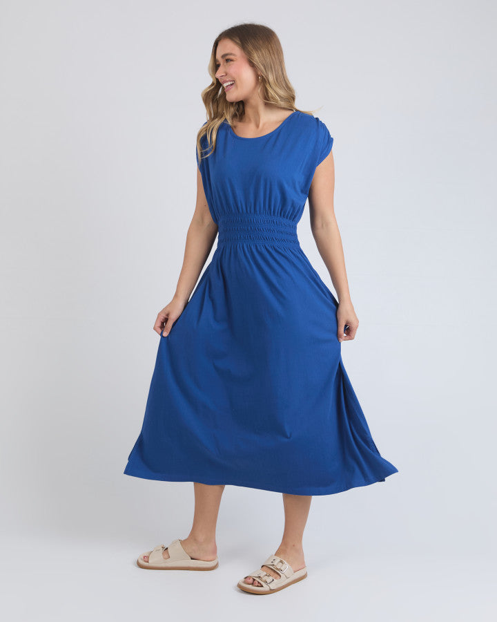 Nelle Midi Dress China Blue