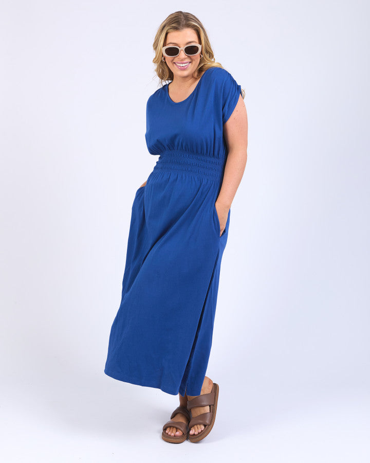 Nelle Midi Dress China Blue