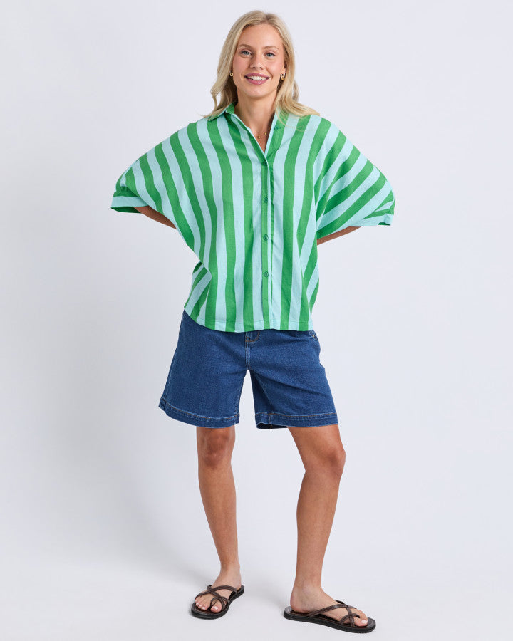 PALERMO STRIPE SHIRT - green