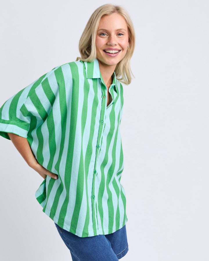 PALERMO STRIPE SHIRT - green