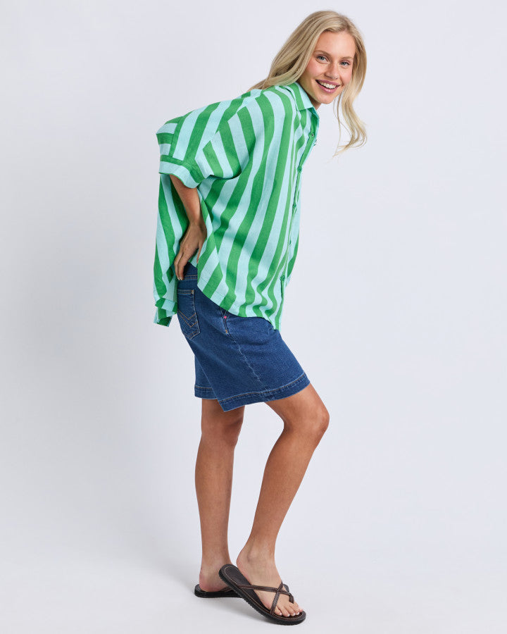 PALERMO STRIPE SHIRT - green