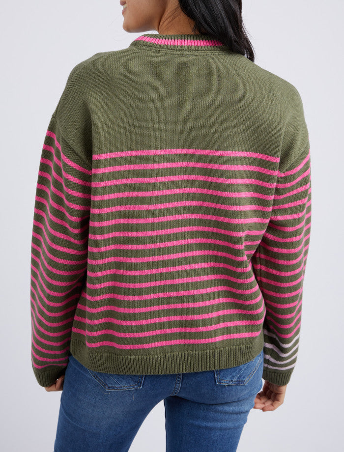 Penny Knit Clover & Pink Stripe