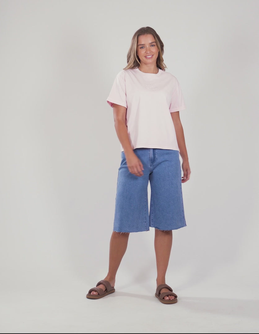 Huntleigh Oversized Tee Pale Pink