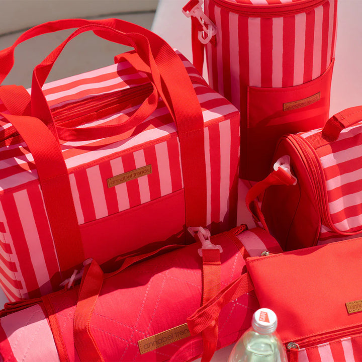 PICNIC COOLER BAG BOX - RED STRIPE