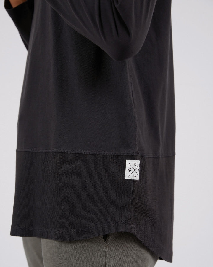 Black Rib Long Sleeve