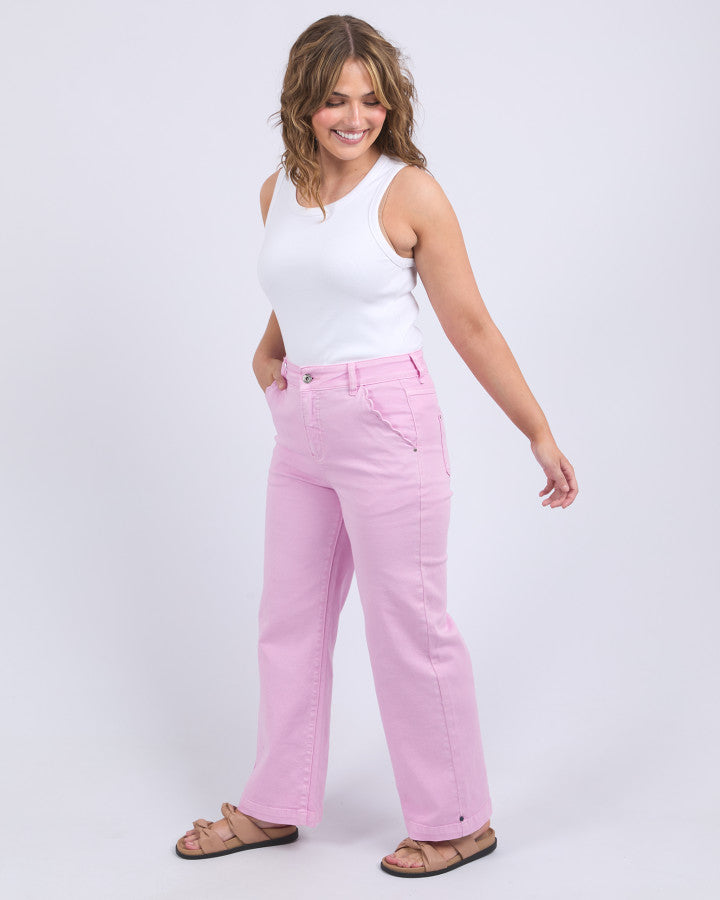 Scallop Edge Jean Dusk Pink