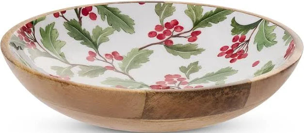 EVERGREEN ENAMEL SALAD BOWL