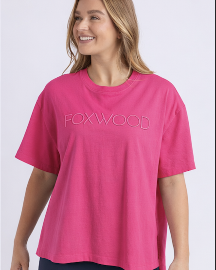 SIMPLIFIED TEE - Hot Pink
