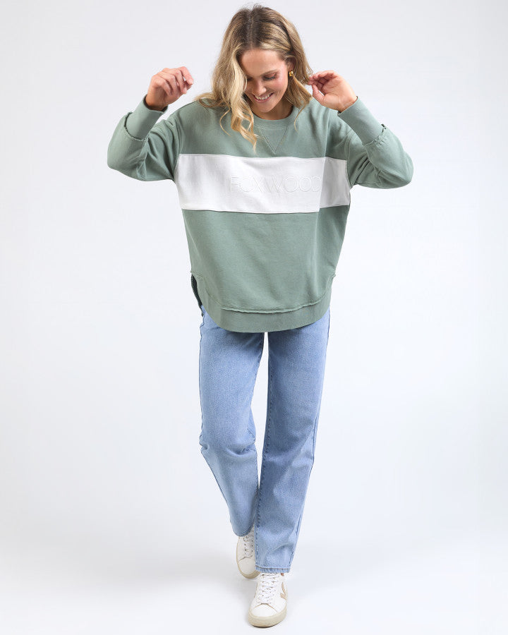 Simplified Tonal Crew Sage