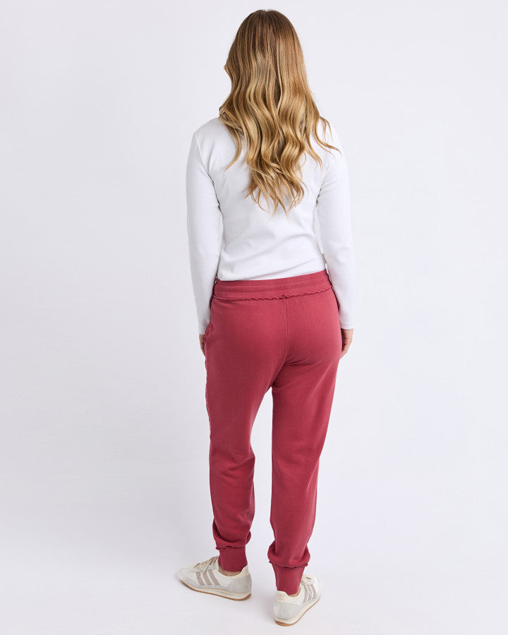 Simplified Track Pant - Rust