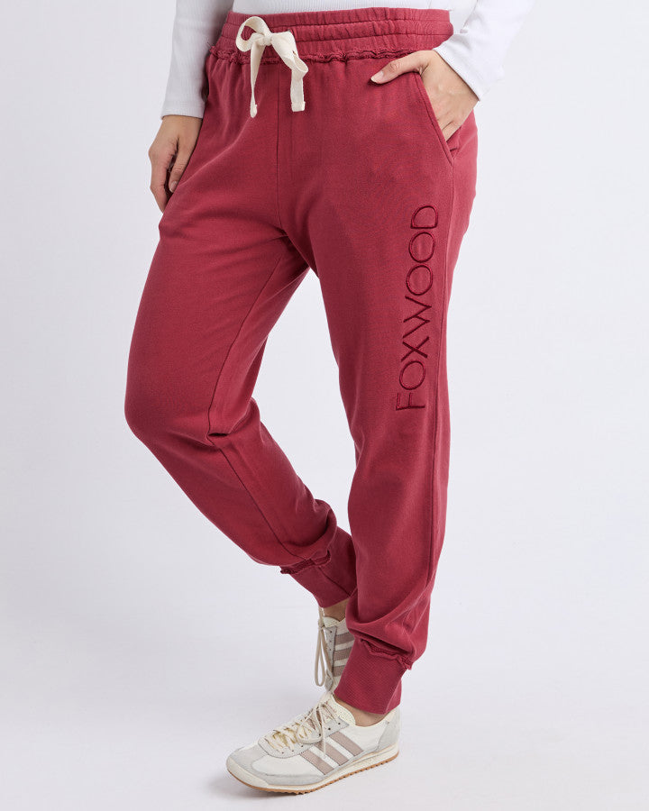 Simplified Track Pant - Rust