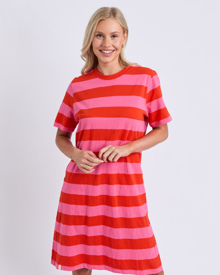 SPRITZ STRIPE DRESS