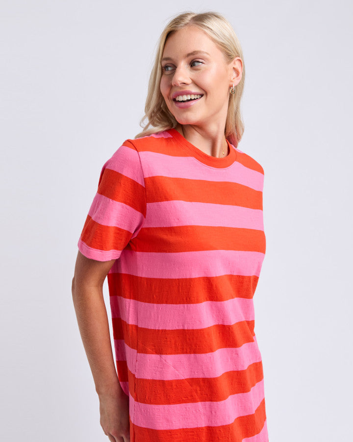 SPRITZ STRIPE DRESS