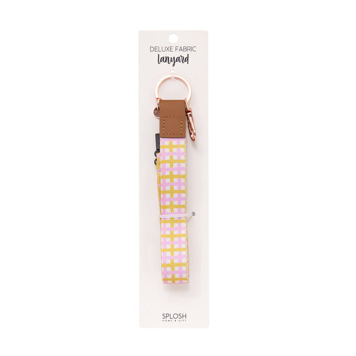 Teacher Plaid Fabric Lanyard