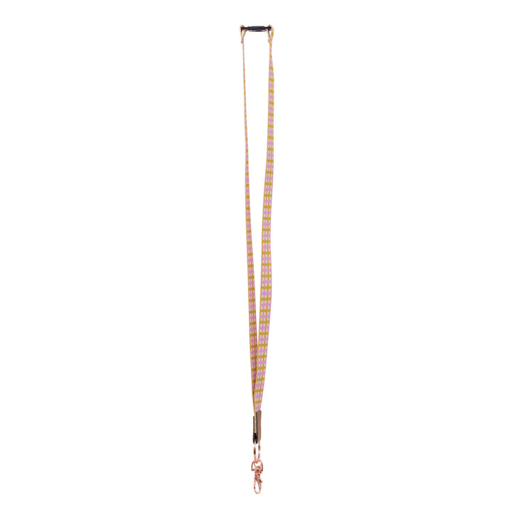 Teacher Plaid Fabric Lanyard