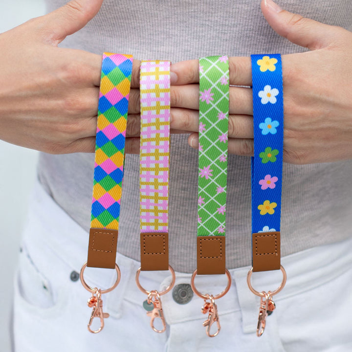 Teacher Fabric Wristlet Keychains