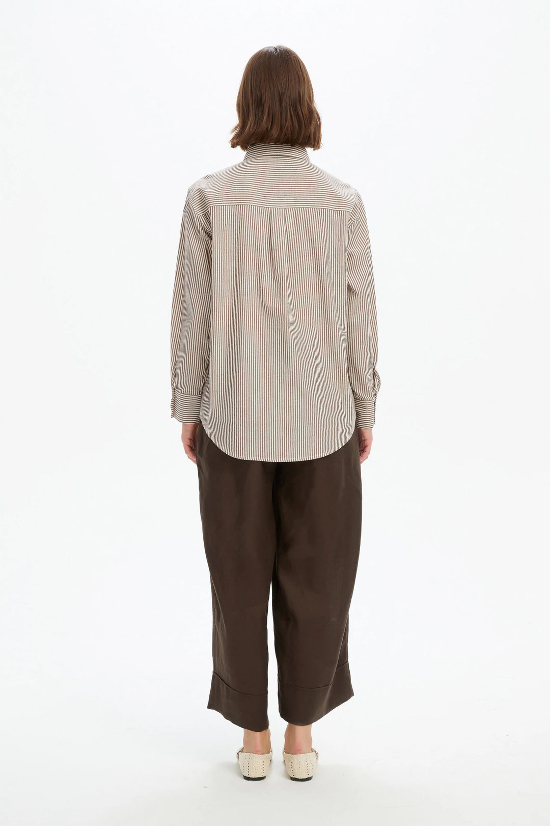 Classic Stripe Shirt - Chocolate