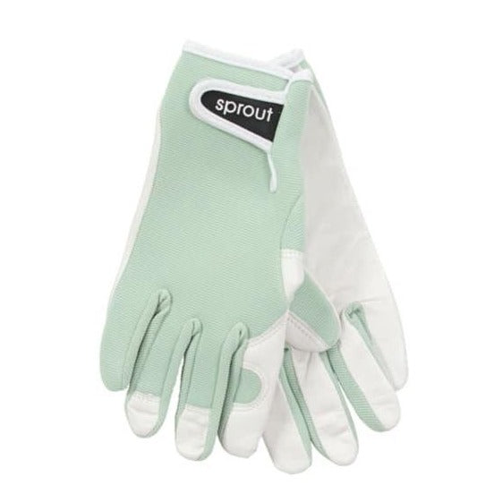 Sage Green Sprout Goatskin Gloves