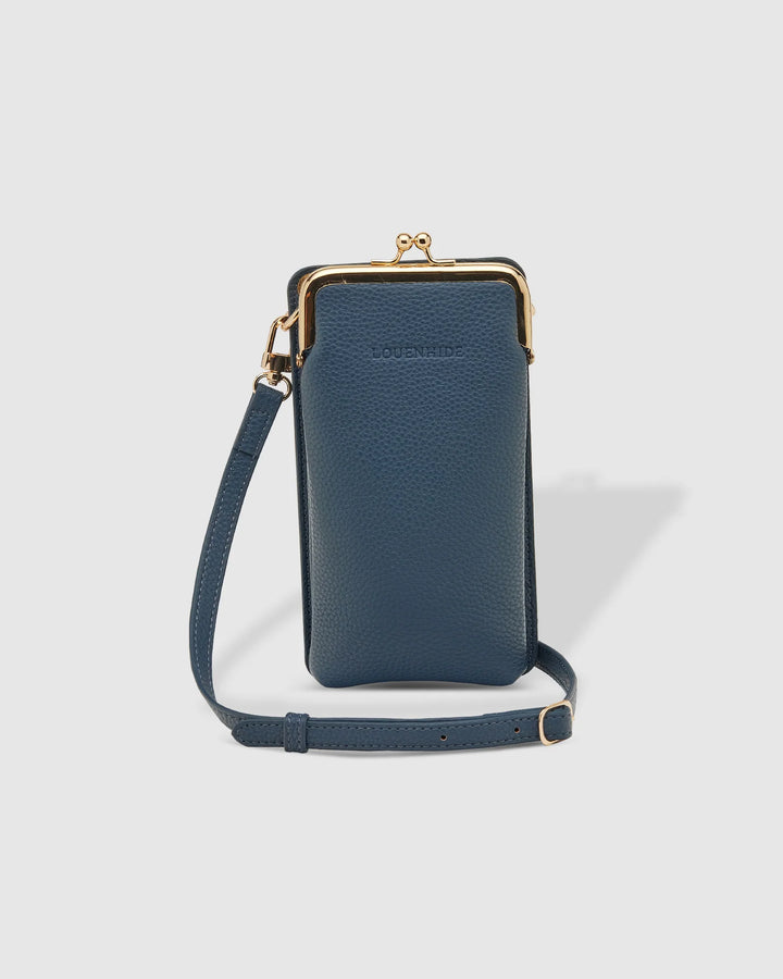 Billie Steel Blue Crossbody Phone Bag