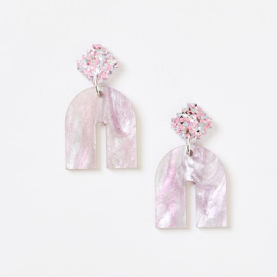 Nova Earrings - Violet / Pink | Martha Jean