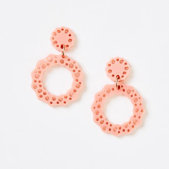 Lacey Earrings - Pink | Martha Jean