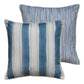 Fraser Stripe Reversible Cushion - Blue