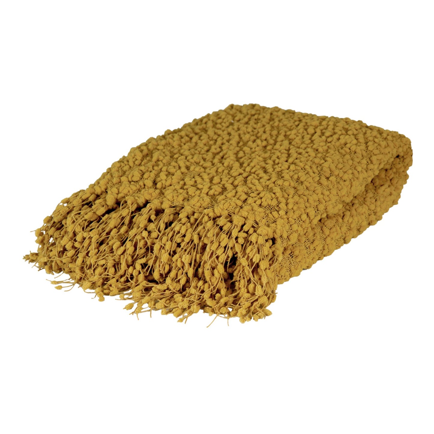 Alpine Textured Throw - Mustard