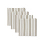 Harbour Oatmeal Stripe Napkin - Set of 4