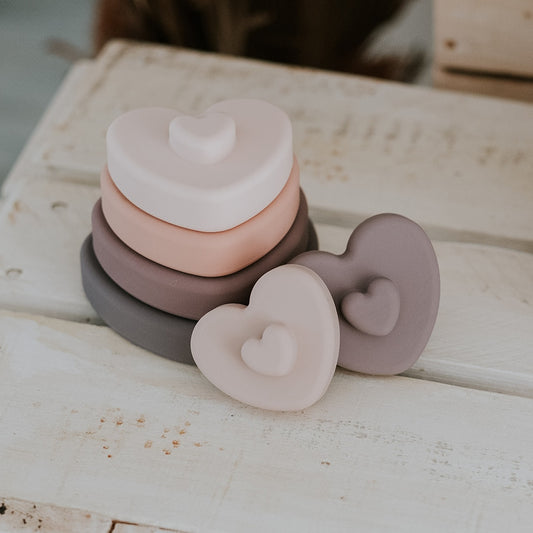 Silicone Stackable Toy – Heart