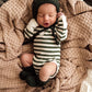 Olive Merino Wool Bonnet & Booties