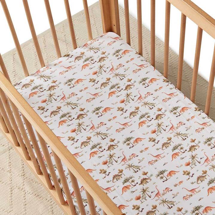 Dino Fitted Cot Sheet